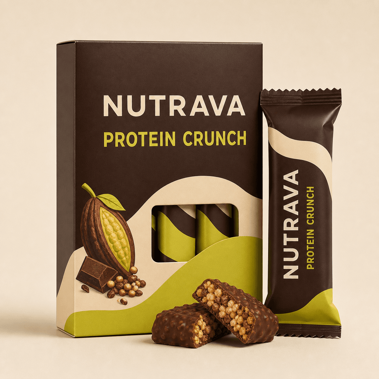 Protein Crunch Bars by Nutrava